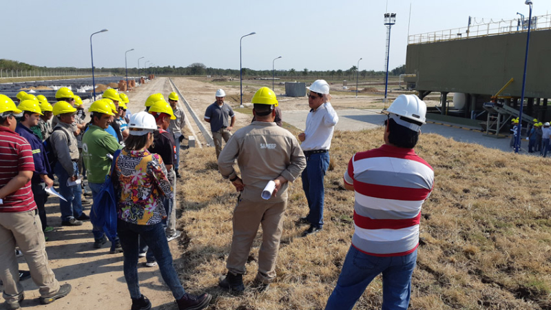 Agentes de Sameep operarán la nueva planta de líquidos efluentes