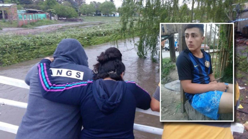 Tras el temporal en Pilar, hallan el cuerpo sin vida de Cristian Roldán