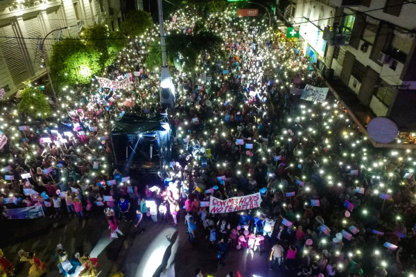 Marcharon “Por una educación sexual con valores y sin ideología de género"