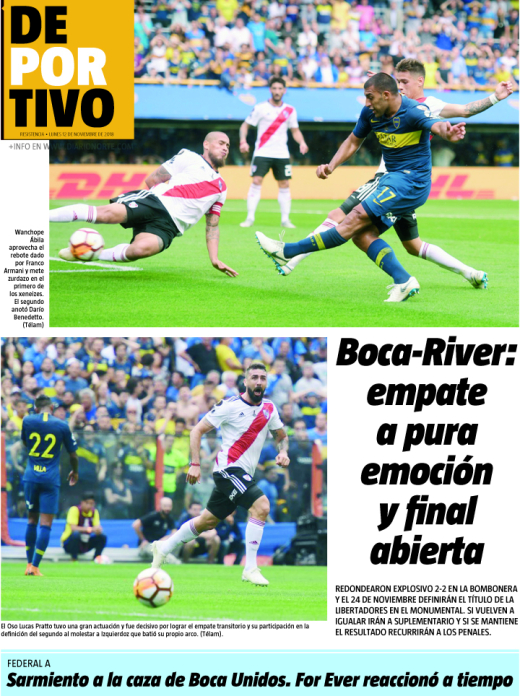 Boca-River: empate a pura emoción y final abierto