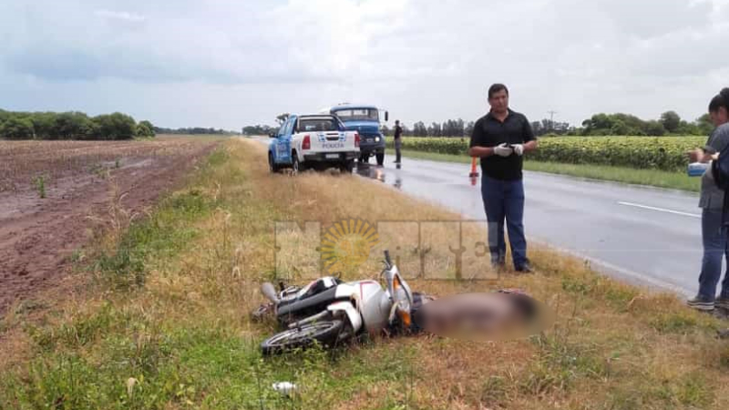 Un motociclista murió por la descarga de un rayo en San Bernardo