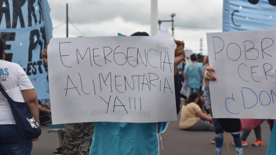 Barrios de Pie se movilizó para que se garanticen alimentos en merenderos