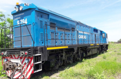 Llegaron las locomotoras de origen chino a Sáenz Peña