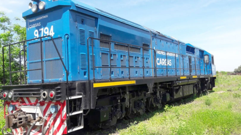 Llegaron las locomotoras de origen chino a Sáenz Peña
