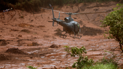 Video de la cadena Plantão TV muestra el momento de la rotura de la represa de Brumadinho