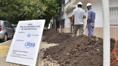 Gas domiciliario: comenzó la instalación de redes de distribución de gas natural en Resistencia