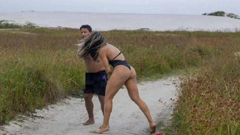 Un acosador se masturbó frente a una luchadora de artes marciales y ella le dio una paliza