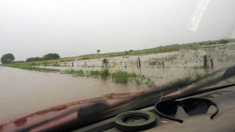 Llueve intensamente en gran parte del interior del Chaco: más de 290 milímetros en Las Breñas