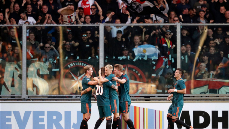 El argentino Nicolás Tagliafico hizo un gol en la consagración del Ajax en la liga de Holanda