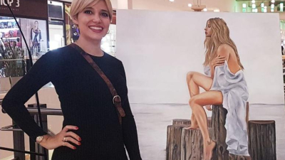 La artista chaqueña Cynthia Martínez lució su mejor obra