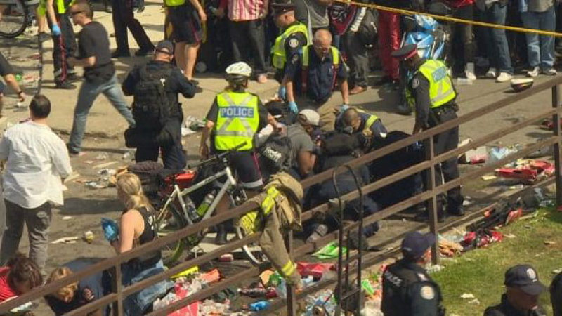 Dos heridos graves por un tiroteo en el festejo de los campeones de la NBA en Toronto