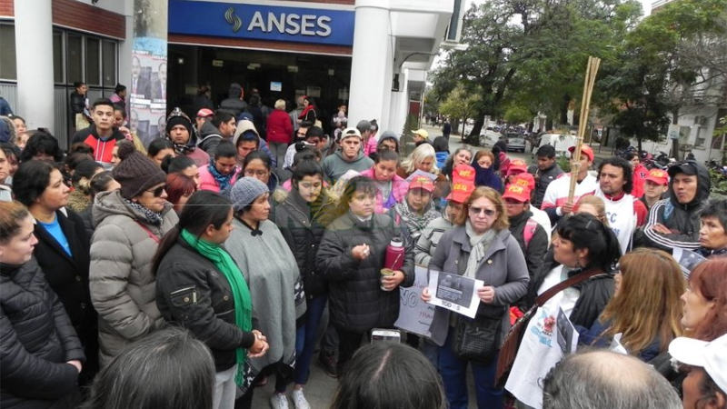 La jornada de protesta en Anses también se vivió en Resistencia