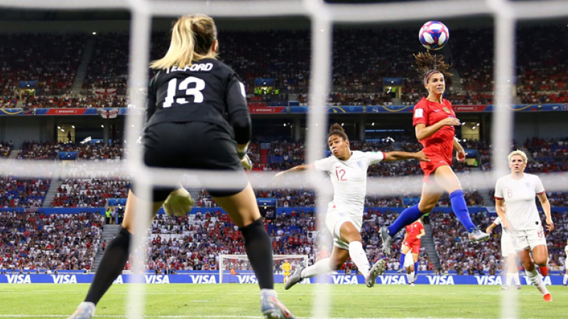 Estados Unidos venció a Inglaterra y es el primer finalista del Mundial Femenino