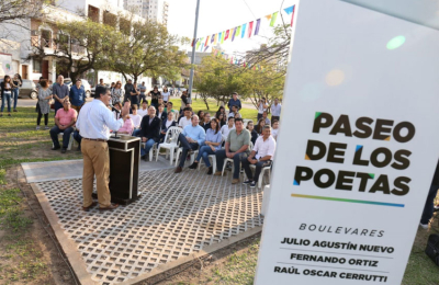 El Paseo de los Poetas, un merecido homenaje a los hacedores chaqueños