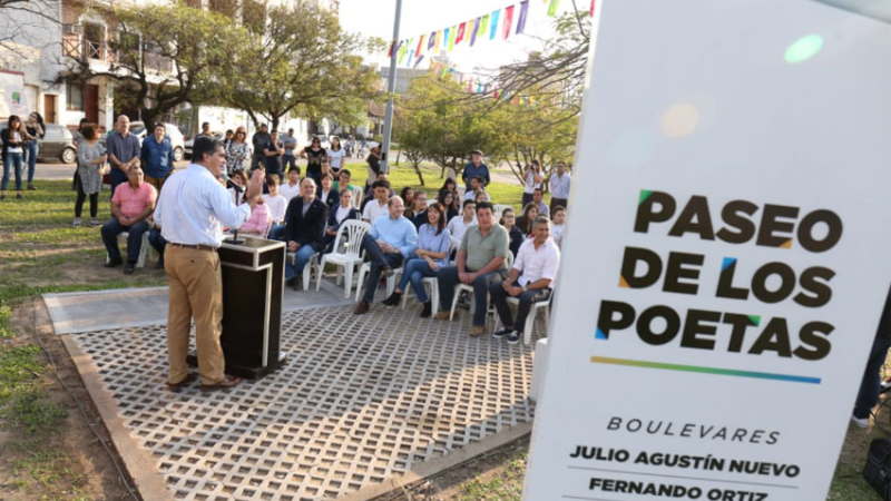 El Paseo de los Poetas, un merecido homenaje a los hacedores chaqueños