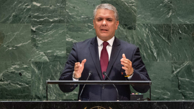 Presidente de Colombia: "El narcotráfico es un problema global y debemos enfrentarlo como tal"