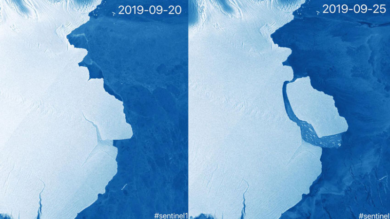 Antártida: se desprendió un iceberg siete veces más grande que Capital Federal