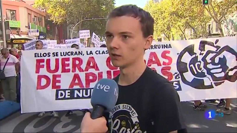 Madrid: enorme manifestación contra las casas de apuestas