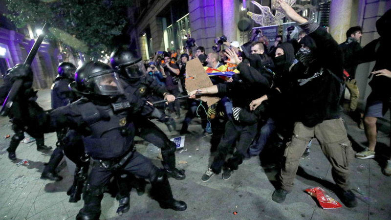 No ceden las protestas en Cataluña