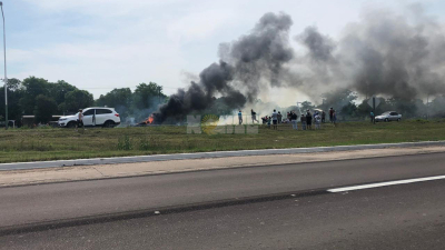 Vuelco en la ruta 16: se accidentó el esposo de la intendenta de Puerto Tirol