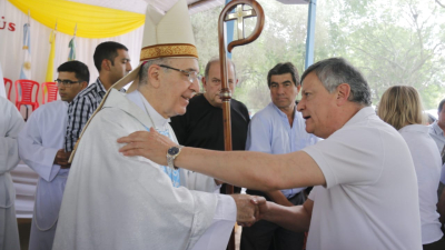 Peppo en la celebración de la Virgen de la Laguna: "Vine a agradecer por el camino realizado"