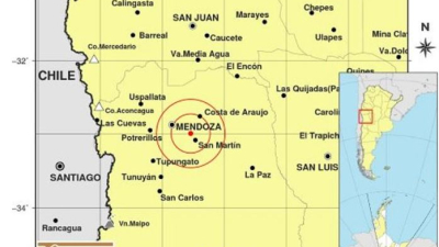 Tras el fuerte temblor, dos réplicas volvieron a mover a Mendoza