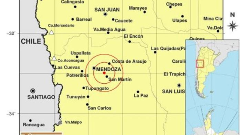 Tras el fuerte temblor, dos réplicas volvieron a mover a Mendoza