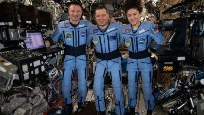 Tres astronautas regresaron a la Tierra en plena pandemia