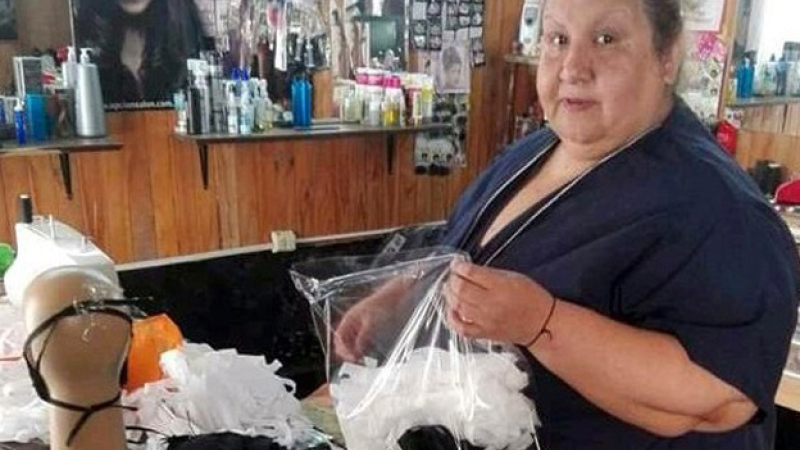 Solidaridad: peluquera donó cerca de 15.000 barbijos en Villa Berthet