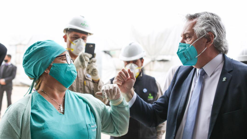 El presidente visitó Santiago del Estero