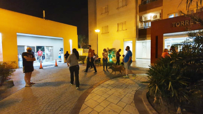 Explosión y susto en las Torres Sarmiento