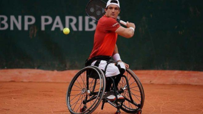 Gustavo Fernández se despidió en las semifinales del torneo en silla de ruedas