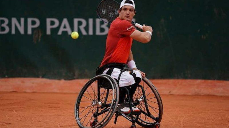 Gustavo Fernández se despidió en las semifinales del torneo en silla de ruedas