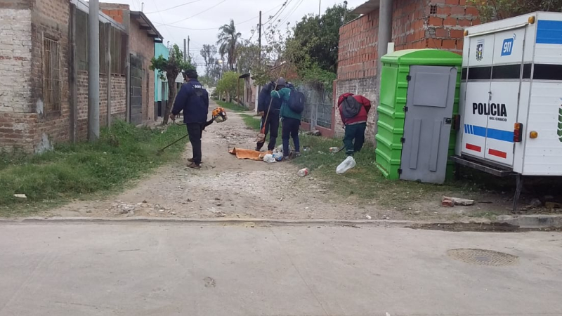 Acondicionaron el espacio donde funcionará la casilla policial de Villa Itatí