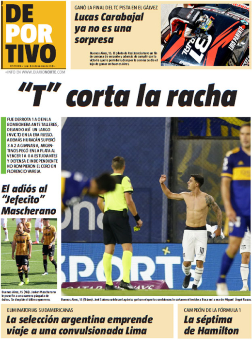 “T” corta la racha
