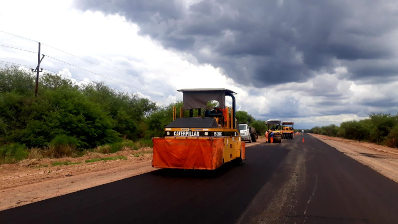 Vialidad avanza con la reconstrucción de ruta 16