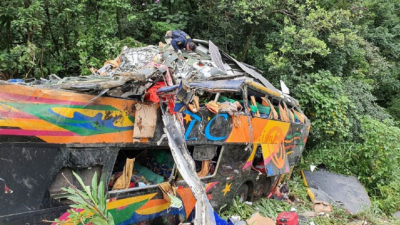 Brasil: al menos 21 muertos al desbarrancar un micro que iba a Camboriú