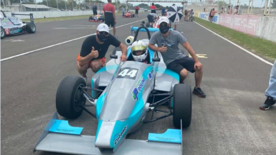 Stefano Polini debutó con triunfo en la F3 del Car Show Santafesino