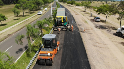 Vialidad Provincial trabaja en el acceso al aeropuerto de Resistencia