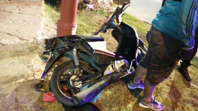 Escapaban en moto de la policía, embistieron y mataron a una joven embarazada