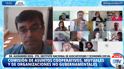 El titular de Inaes brindó un informe sobre la actividad cooperativa ante diputados