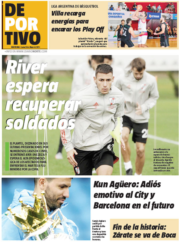 River espera recuperar soldados
