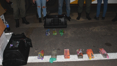 Transportaba panes de marihuana en la bodega de un micro de larga distancia