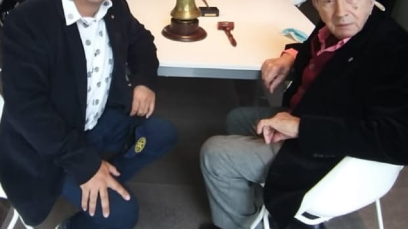Luis Landriscina es socio honorario del Rotary Resistencia Oeste