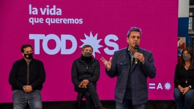Massa: "Vamos a construir un gobierno de todos y para todos, no volvamos para atrás"