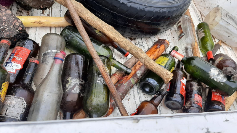 La policía halló un arsenal en el corte de la ruta 3