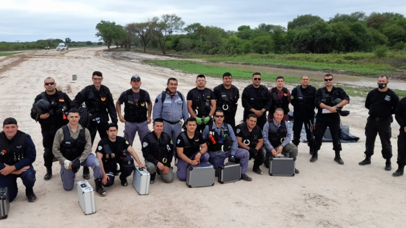 Capacitaron a efectivos de la Sección Explosivos