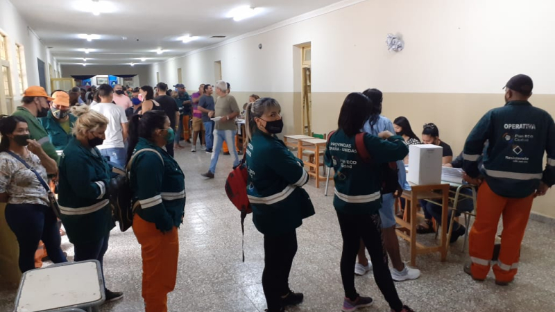 Masiva concurrencia en la elección del sindicato municipal