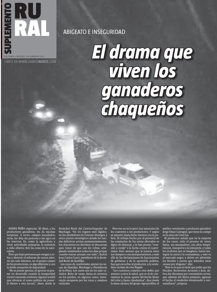 El drama que viven los ganaderos chaqueños 