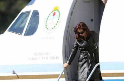 Los vuelos de Cristina a El Calafate 1800% más caros que en un avión de línea